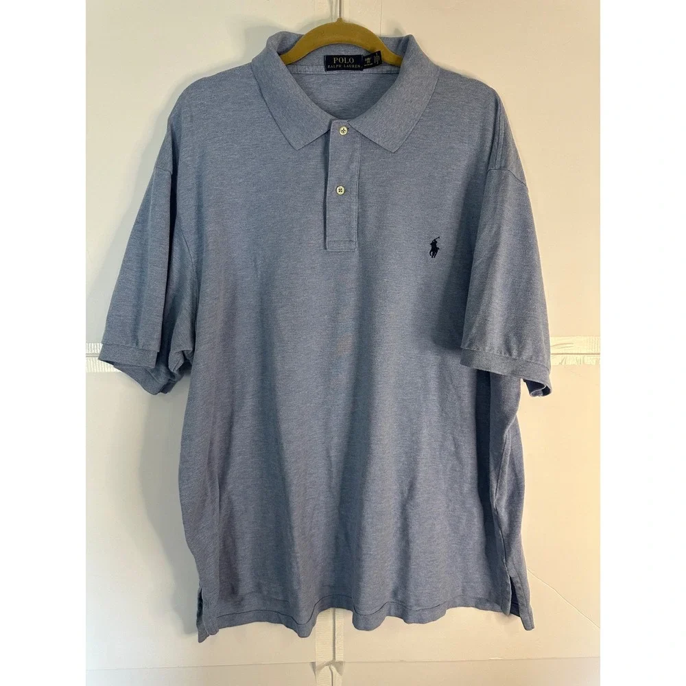 Polo Ralph Lauren Polo Shirt‎ Classic Fit Soft Touch Knit Blue 2XB
